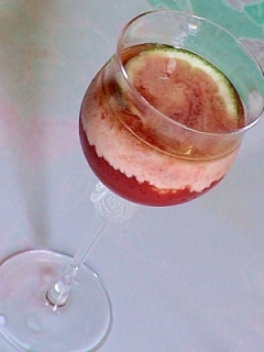 健康法師の　ブラッディ　かぼすブランデー