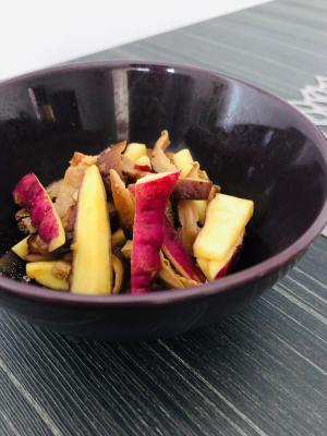 レンジで さつまいもと干し椎茸の煮物 レシピ 作り方 By Ma Ma Yu Mi 楽天レシピ