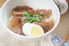 甘辛味でごはんが進む豚丼