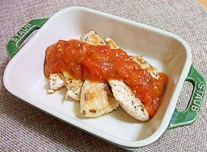 鶏ささみのトマトソースがけ レシピ 作り方 By Torokonomiya 楽天レシピ