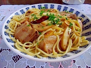 煮豚を使ったパスタ レシピ 作り方 By Auaaa 楽天レシピ