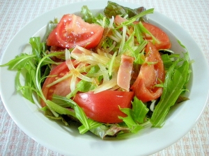 水菜とトマトのヘルシーサラダ レシピ 作り方 By エゾモモンガさん 楽天レシピ