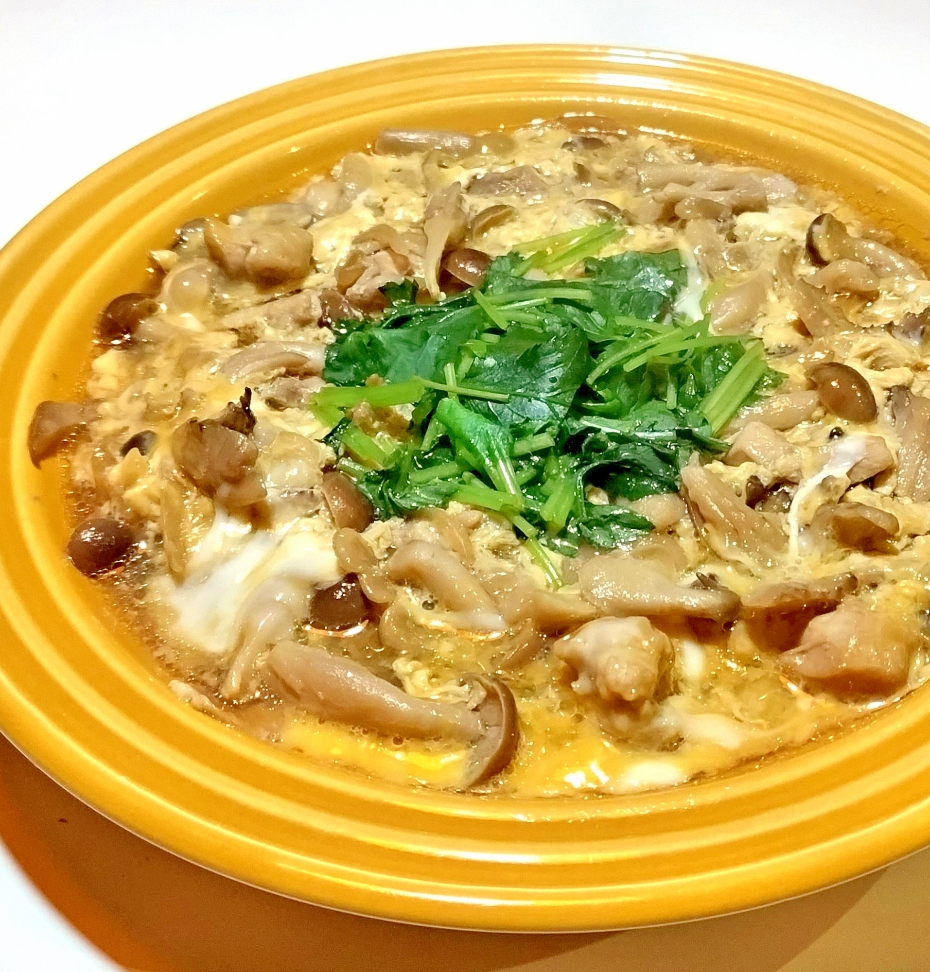 すき焼きの残りで卵とじ