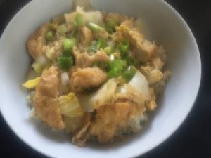 白菜とチキンナゲットで親子丼 レシピ 作り方 By Naben 楽天レシピ