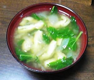アシタバと油揚げの味噌汁 レシピ 作り方 By のん７８６ 楽天レシピ