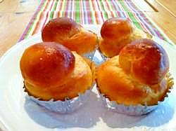 バターの香り豊かなフランスのパン　「ブリオッシュ」