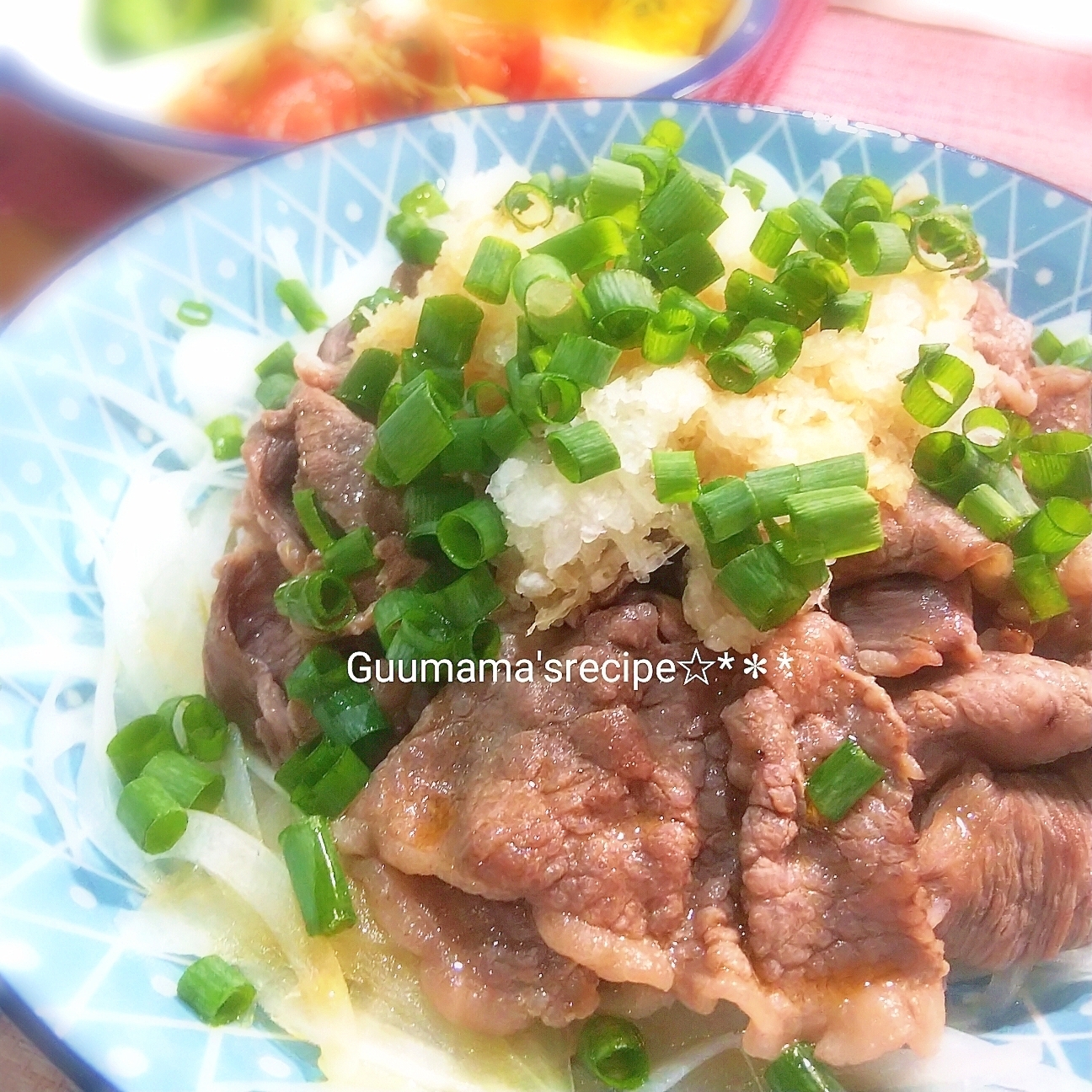 冷凍肉で簡単に冷しゃぶ
