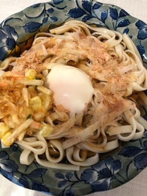 簡単ランチや夕食に かきあげと温玉のころきしめん レシピ 作り方 By おいしいごはんが食べたい 楽天レシピ