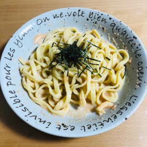 1人ランチに 簡単明太子パスタ レシピ 作り方 By Ytom 楽天レシピ