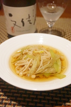 【高知食材】りゅうきゅうとえのきの素麺風