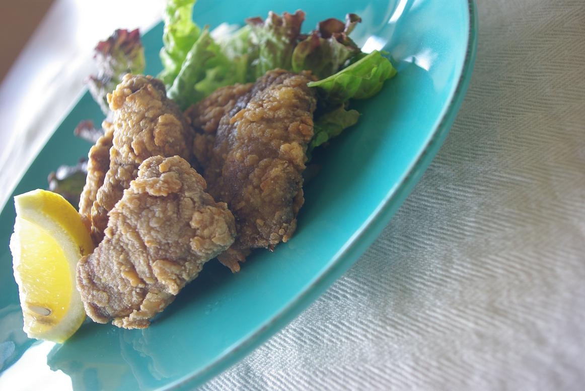 牛レバーのガーリック唐揚げ