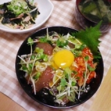 マグロの生姜漬け丼