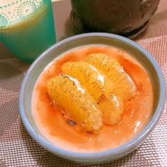 河内晩柑×アールグレイ豆乳クレームブリュレ