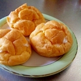 手抜きカスタードのシュークリーム♪