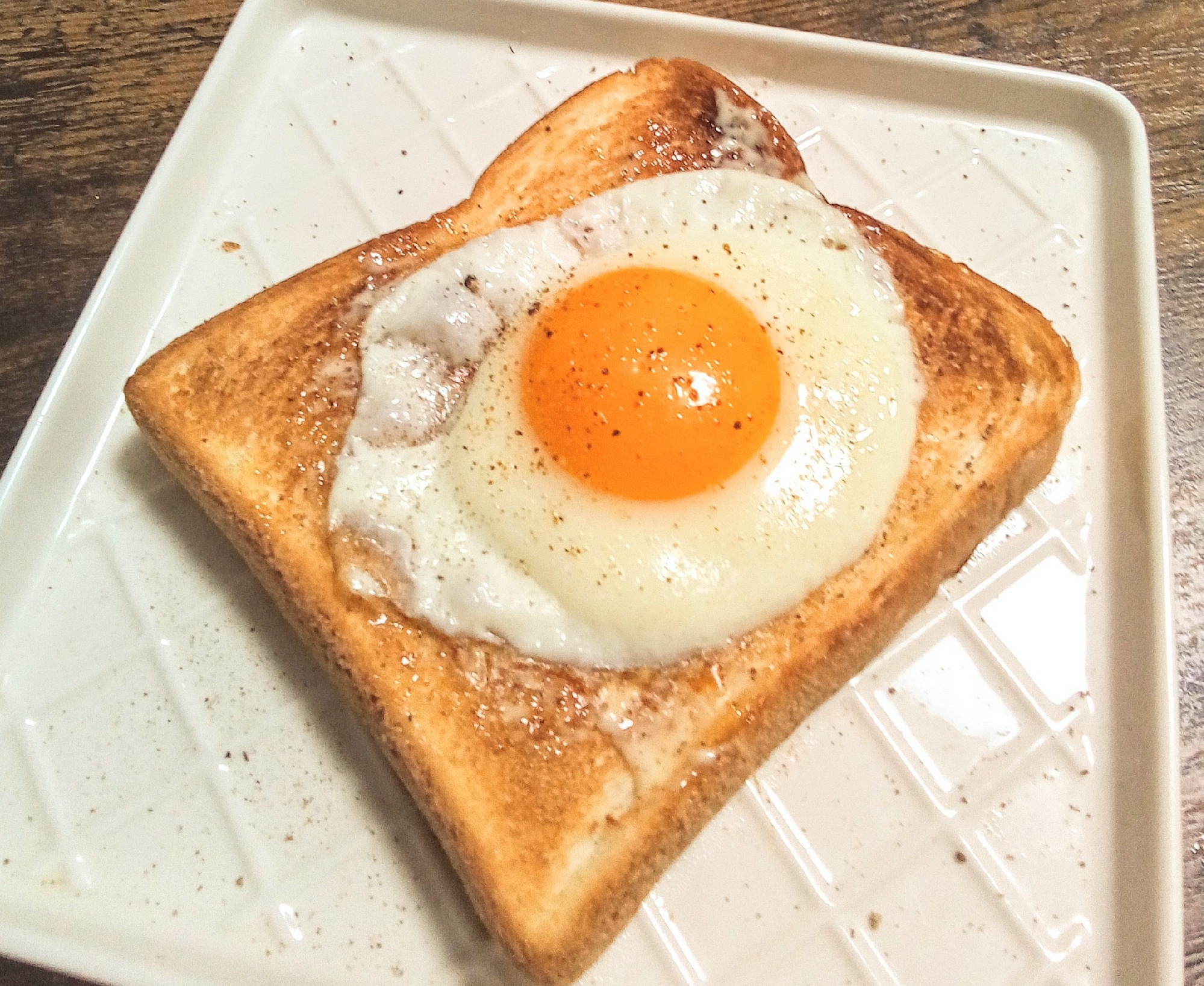油を使わずに目玉焼き