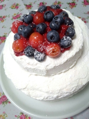 ウエディングケーキみたいな私の誕生日のケーキ レシピ 作り方 By M4068 楽天レシピ