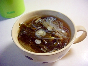 スープジャーに入れるだけ☆春雨スープ