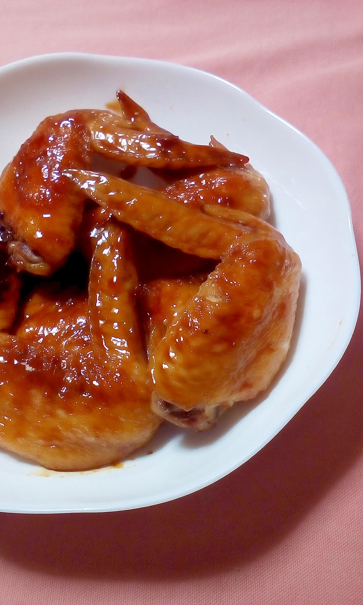 母の日に手羽先の照り焼き