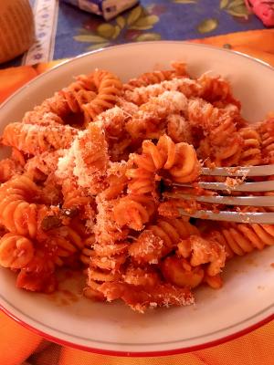 イタリア家庭の味 オリーブとベーコンのトマトパスタ レシピ 作り方 By イタリアン父ちゃん 楽天レシピ