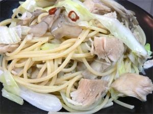 チキン水煮缶と舞茸のパスタ レシピ 作り方 By うるびあ 楽天レシピ