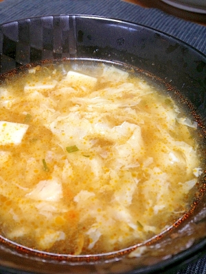 丸味屋の麻婆豆腐の素でアレンジスープ レシピ 作り方 By ノンパルンパ 楽天レシピ