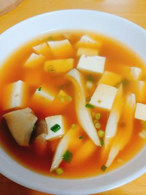 ほんだしで簡単 エリンギと豆腐の和風スープ レシピ 作り方 By やっすん 楽天レシピ