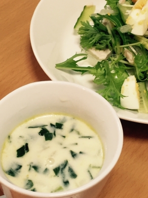 5分でできる 小松菜のミルクスープ レシピ 作り方 By しろ002 楽天レシピ
