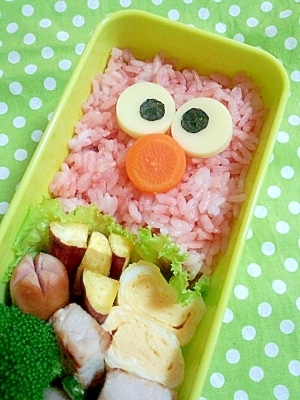 簡単キャラ弁 エルモのお弁当 レシピ 作り方 By Cherry2005 楽天レシピ