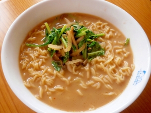 インスタントラーメンで 豆乳味噌ラーメン レシピ 作り方 By なな1151 楽天レシピ