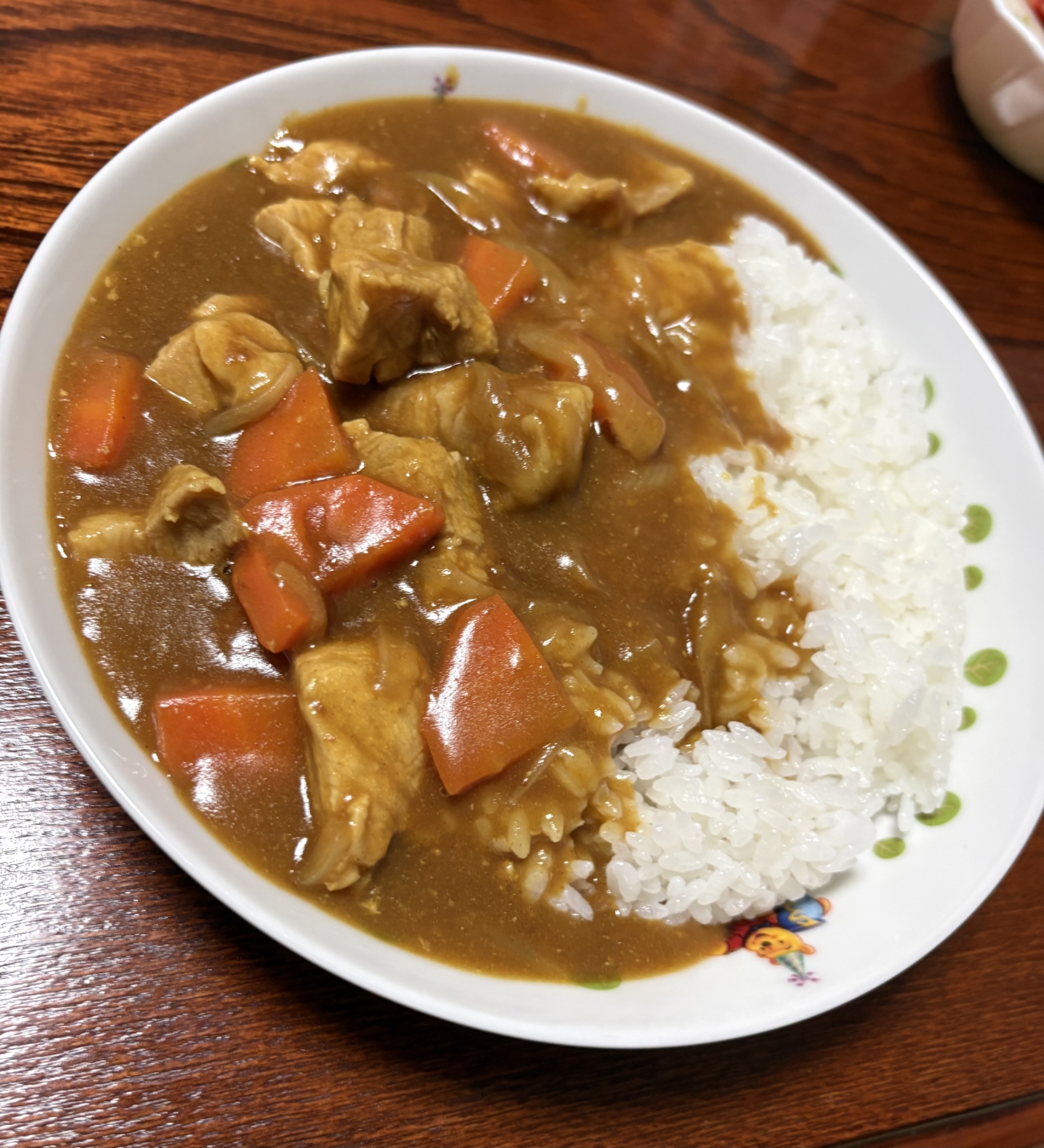 人参たっぷりポークカレーライス