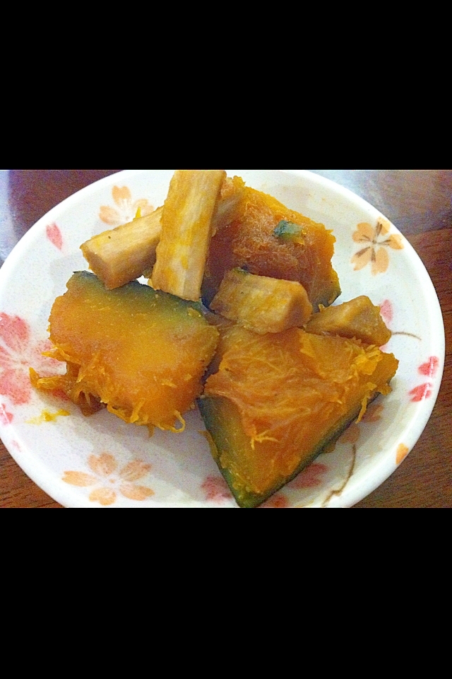 かぼちゃと牛蒡の煮物