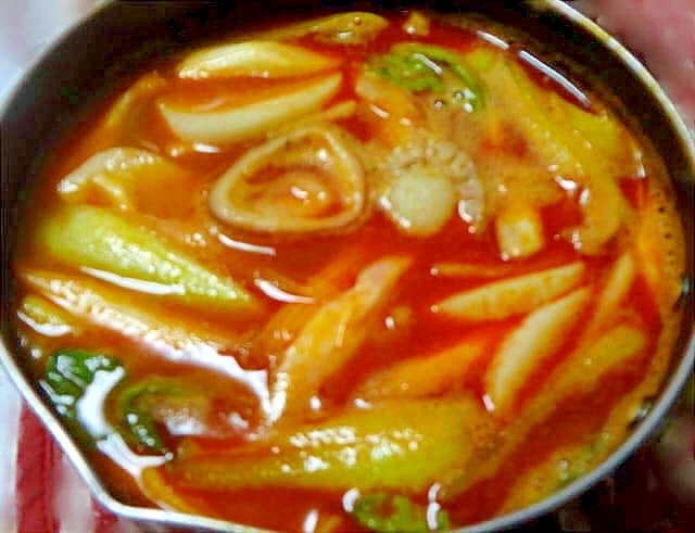 あったまる♡納豆チゲ。