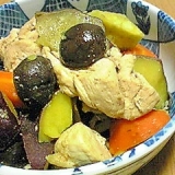 サツマイモと鶏肉のほっこり煮