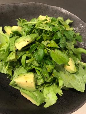 クレソンとアボカドのグリーンサラダ レシピ 作り方 By Momoれしぴ 楽天レシピ