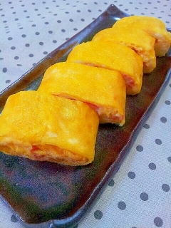 ✿かにかまと粉チーズの卵焼き❤