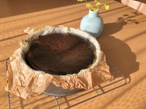バスクチーズケーキ 18センチ型 レシピ 作り方 By とめ 楽天レシピ