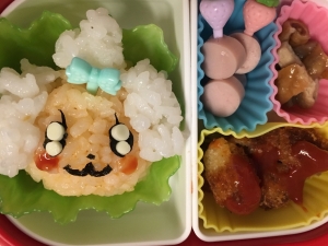 キャラ弁 スヌーピーおにぎりのお弁当 レシピ 作り方 By Mai Mai