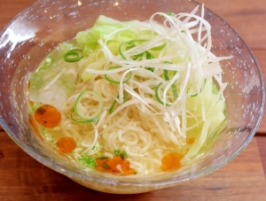 インスタントで 簡単 野菜たっぷり冷やし塩ラーメン レシピ 作り方 By ラムちゃん1224 楽天レシピ