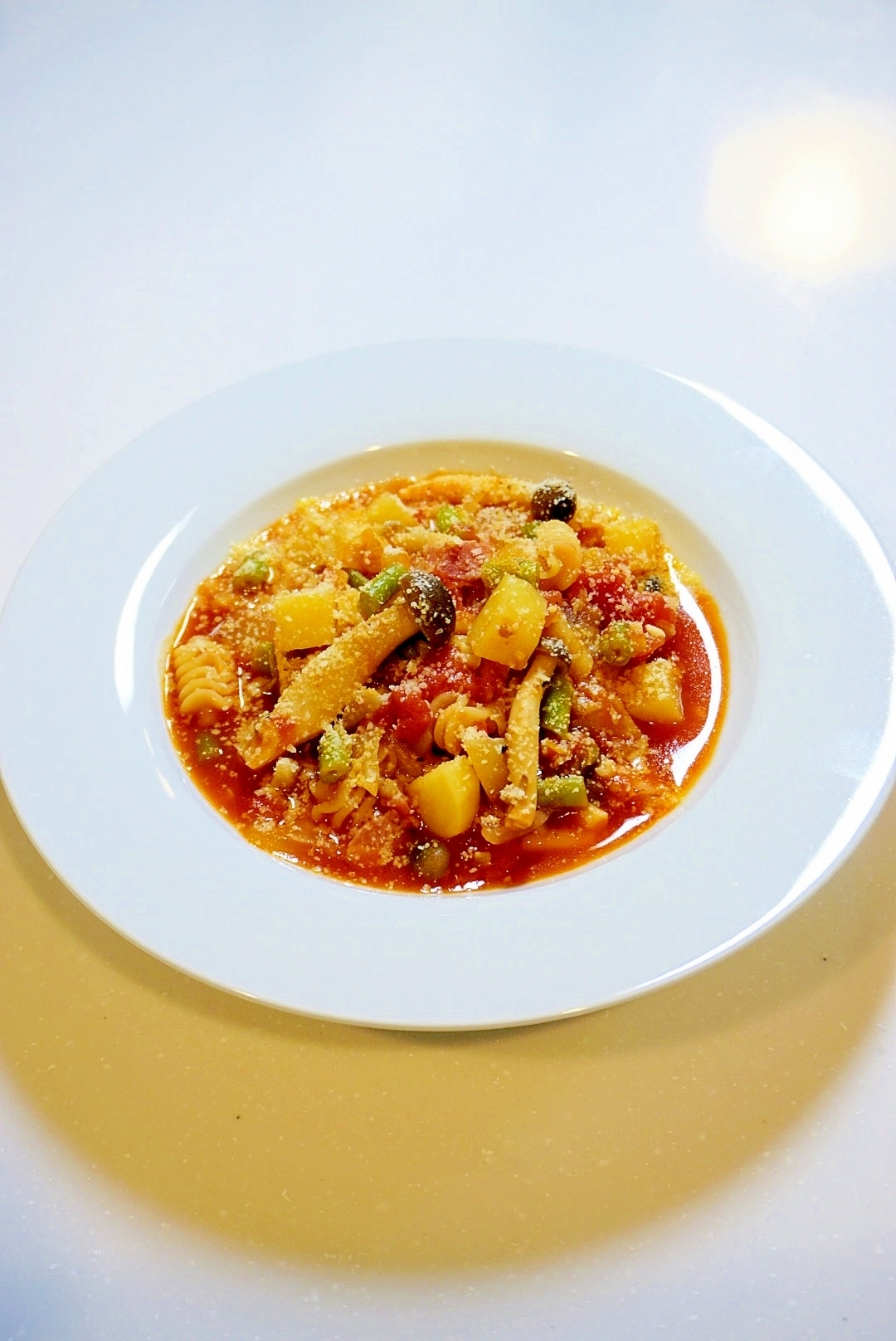 残ったトマト缶で！ミネストローネ