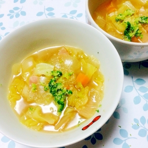 胃に優しい あったかキャベツスープ レシピ 作り方 By Polaris36 楽天レシピ
