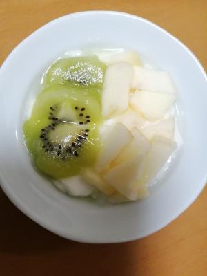りんごキウイのヨーグルト レシピ 作り方 By はなっこ 楽天レシピ