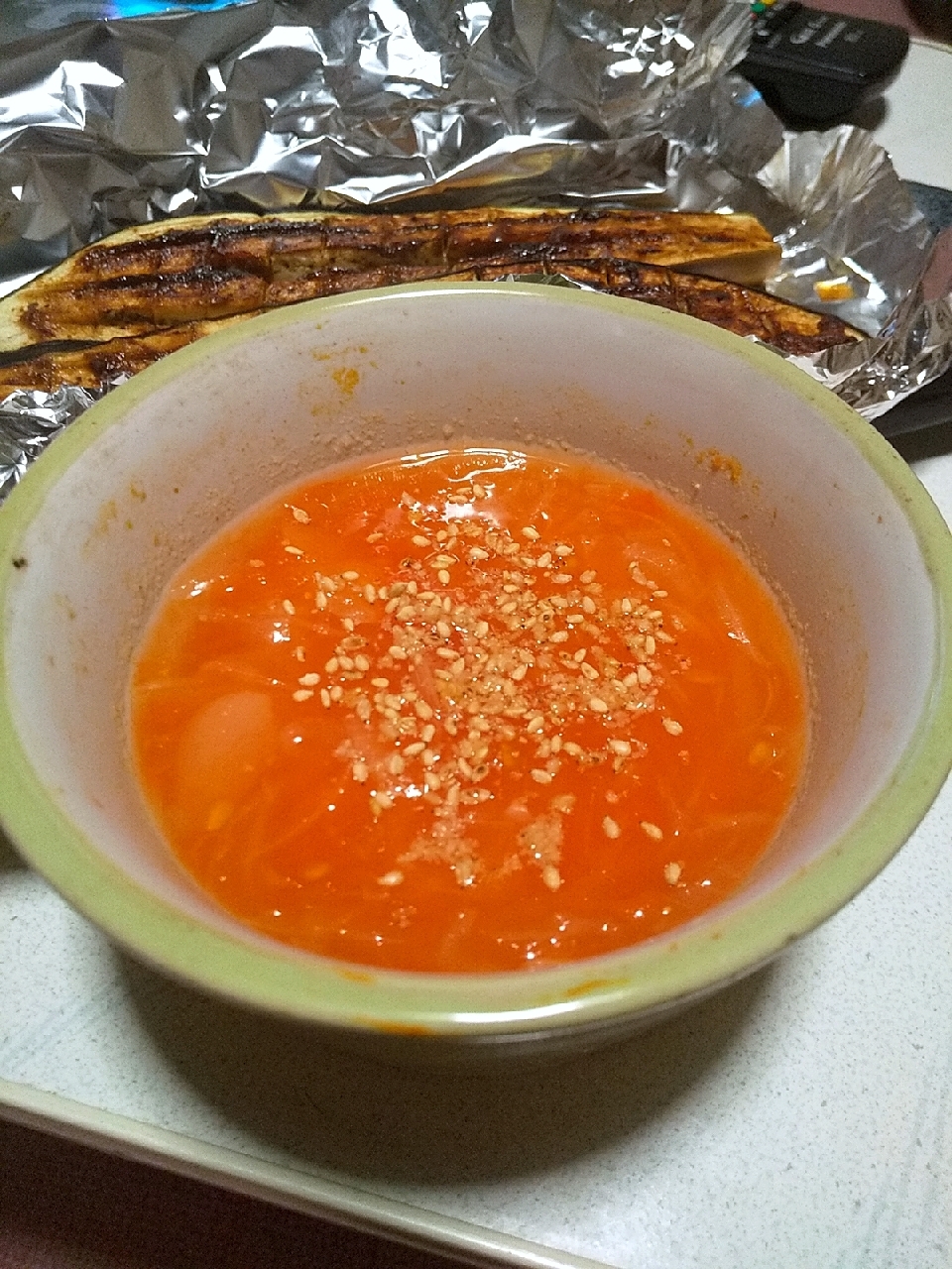 めんつゆで！玉ねぎの玉子スープ