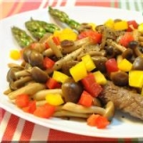 ☆アスパラの牛肉巻き カラフル野菜ソース☆