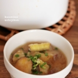 さつまいもの天ぷらリメイク☆みそ汁