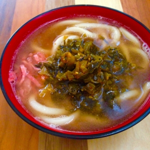 節約ランチ からし高菜うどん レシピ 作り方 By うみ ひま 楽天レシピ