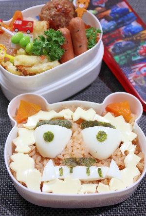 キャラ弁 節分の日に 赤鬼さん弁当 レシピ 作り方 By ラムちゃん