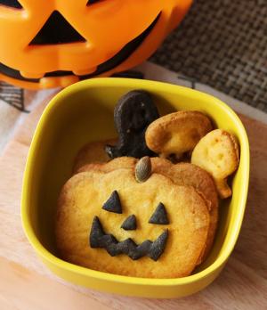 ハロウィンに かぼちゃクッキー 卵なし レシピ 作り方 By 楽天出店店舗 アンジェ Web Shop 楽天レシピ