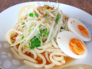 もやしとカイワレの冷やしうどん レシピ 作り方 By Mococo05 楽天レシピ