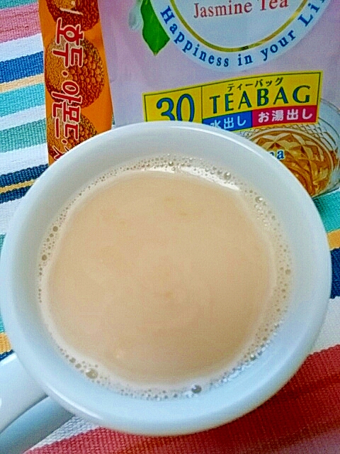 ホッと☆酒粕＆五味茶入りパンプキンジャスミン茶♪