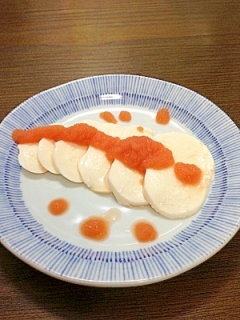 簡単！速攻！めんたいモッツァレラ